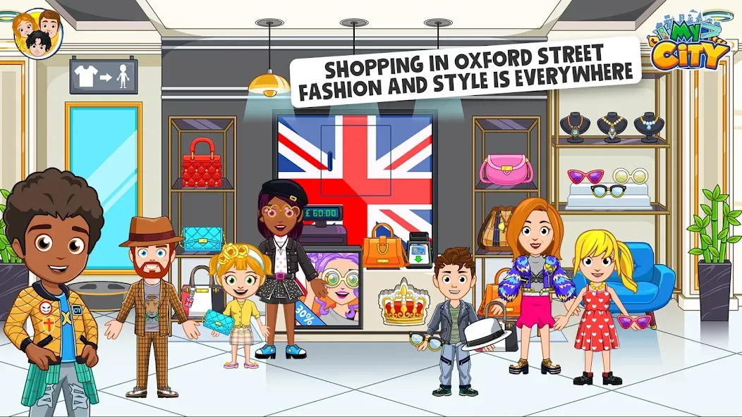 My City : London (Мой город) [МОД: Меню, Бесконечные монеты и Открытые уровни] Screenshot 5