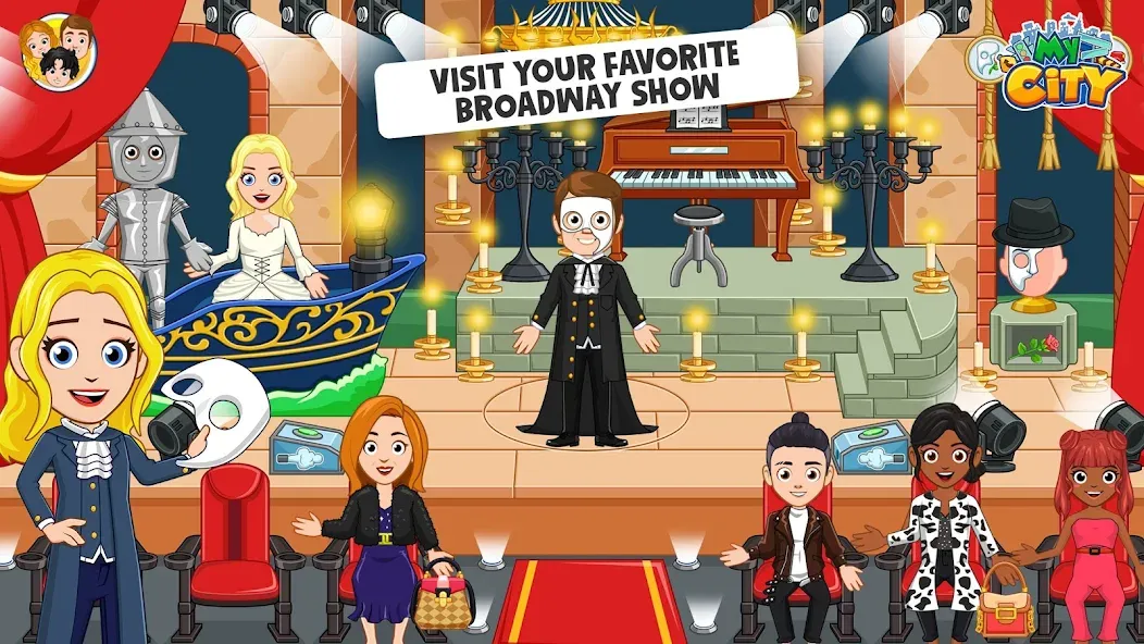 My City: NewYork Trip (Мой город) [МОД: Много денег, Монет и Все открыто] Screenshot 2