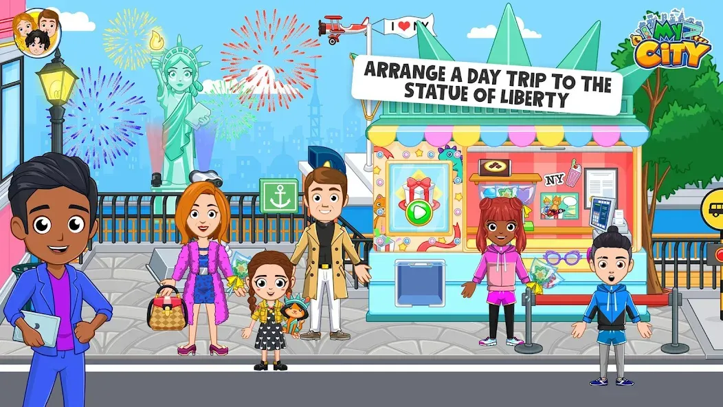 My City: NewYork Trip (Мой город) [МОД: Много денег, Монет и Все открыто] Screenshot 4