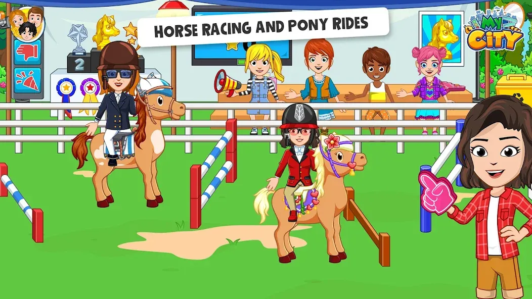 My City: Star Horse Stable (Мой город) [МОД: Все открыто, Дополнительные деньги и Меню MOD] Screenshot 4