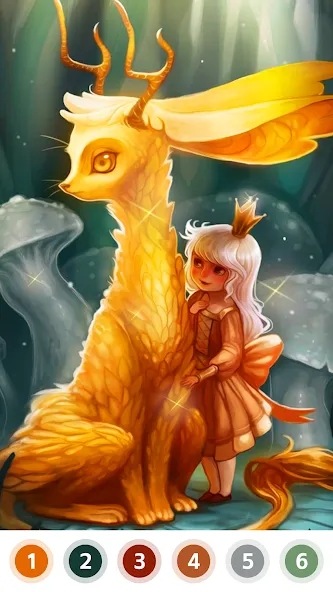 Myth & Fairy Color by Number [МОД: Бесконечные деньги, Монеты и Мега MOD] Screenshot 3