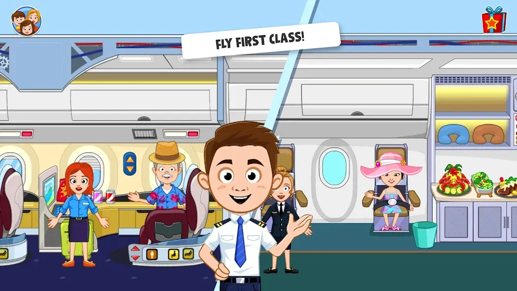 My Town Airport games for kids (Май Таун) [МОД: Деньги, Монеты и Меню MOD] Screenshot 2