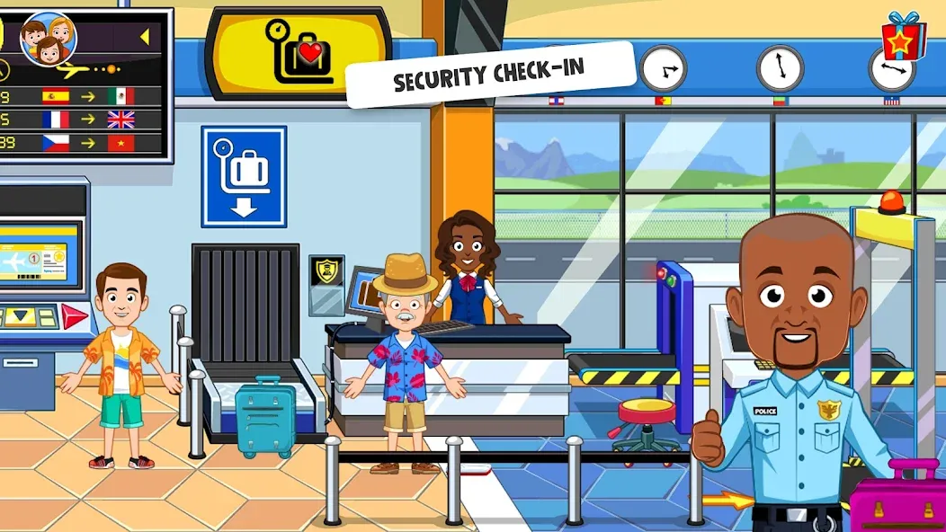 My Town Airport games for kids (Май Таун) [МОД: Деньги, Монеты и Меню MOD] Screenshot 3