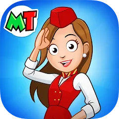 Скачать My Town Airport games for kids (Май Таун) [МОД: Деньги, Монеты и Меню MOD] | Взлом My Town Airport games for kids на Андроид