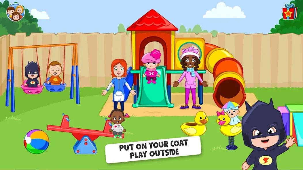 My Town : Daycare Game [МОД: Много денег, Монет и Все открыто] Screenshot 1