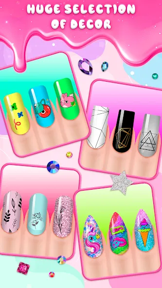 Nail Salon [МОД: Меню, Бесконечные монеты и Открытые уровни] Screenshot 2
