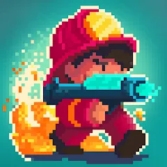 Скачать Firefighter: pixel shooter [МОД: Много денег, Монет и Все открыто] | Взлом Firefighter: pixel shooter на Андроид