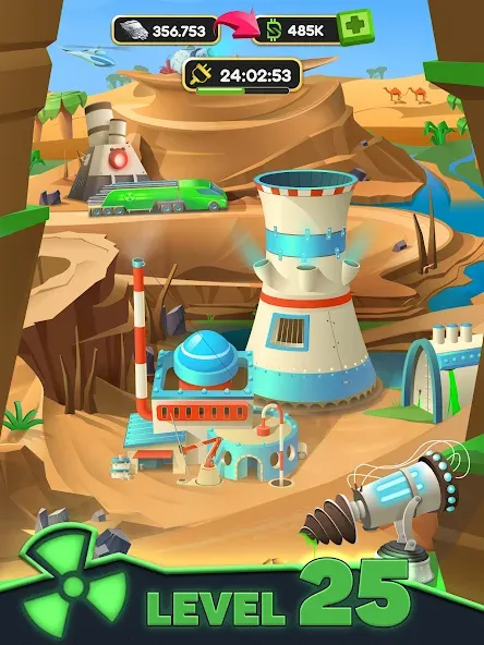 Nuclear Tycoon: idle simulator (Ньюклидель) [МОД: Много денег, Монет и Все открыто] Screenshot 5