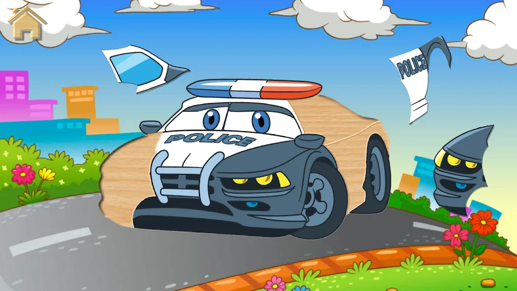 Car Puzzles for Toddlers [МОД: Много монет, Открытые уровни и Мега MOD] Screenshot 2