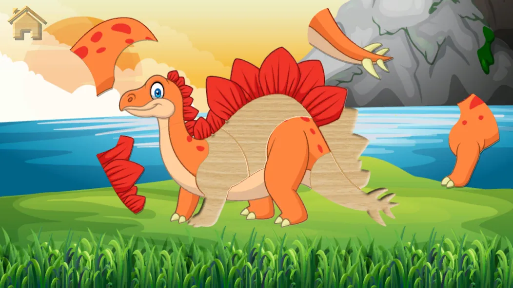 Dino Puzzle [МОД: Меню, Бесконечные монеты и Открытые уровни] Screenshot 2