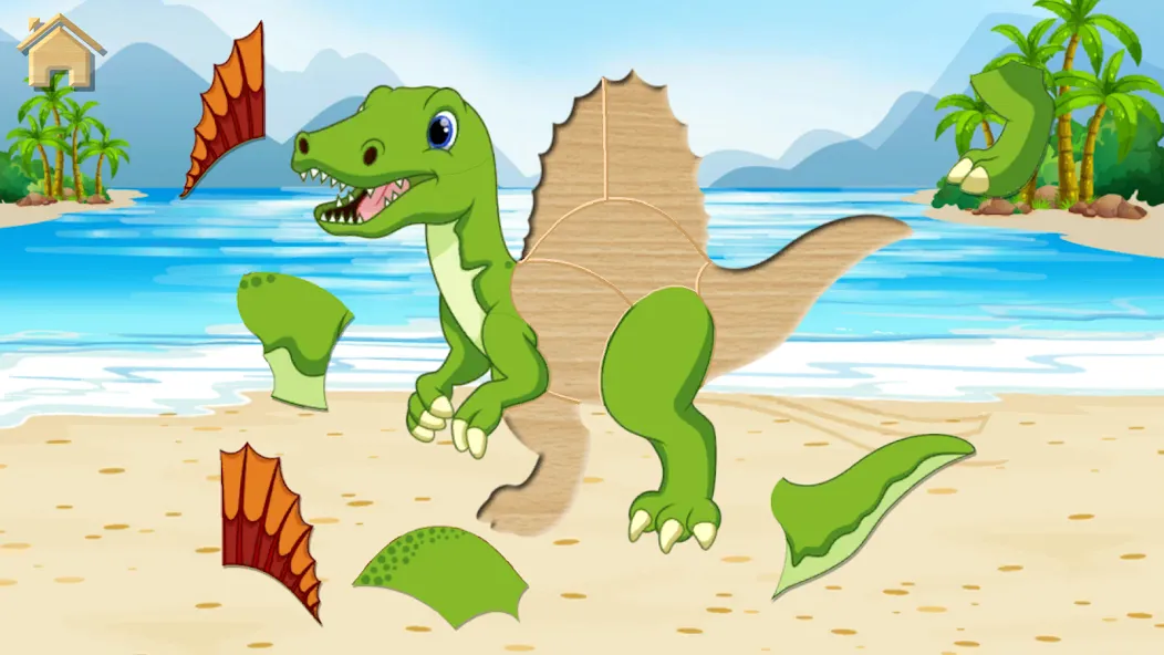 Dino Puzzle [МОД: Меню, Бесконечные монеты и Открытые уровни] Screenshot 5