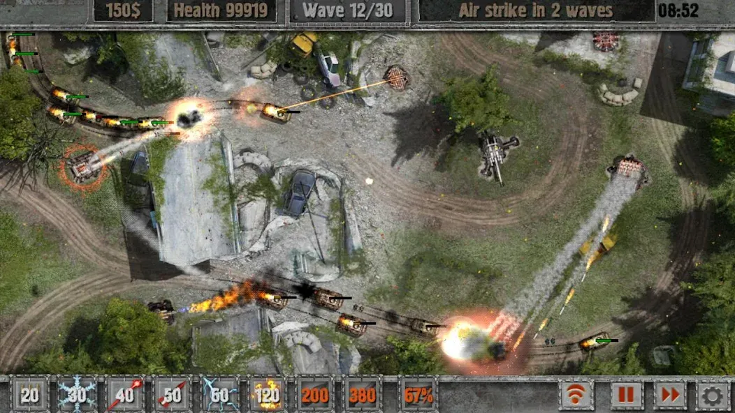 Defense Zone 2 HD Lite (Дефенс Зон 2  Лайт) [МОД: Меню, Бесконечные монеты и Открытые уровни] Screenshot 1