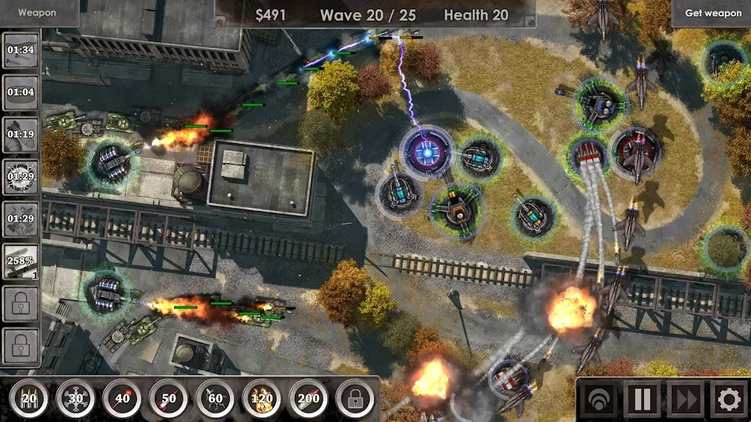 Defense Zone 3 HD (Дефенс Зон 3 ) [МОД: Деньги, Монеты и Меню MOD] Screenshot 2