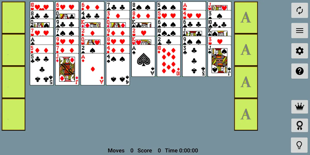 FreeCell with Leaderboards (Фрикел с таблицей лидеров) [МОД: Бесконечные деньги, Монеты и Мега MOD] Screenshot 1
