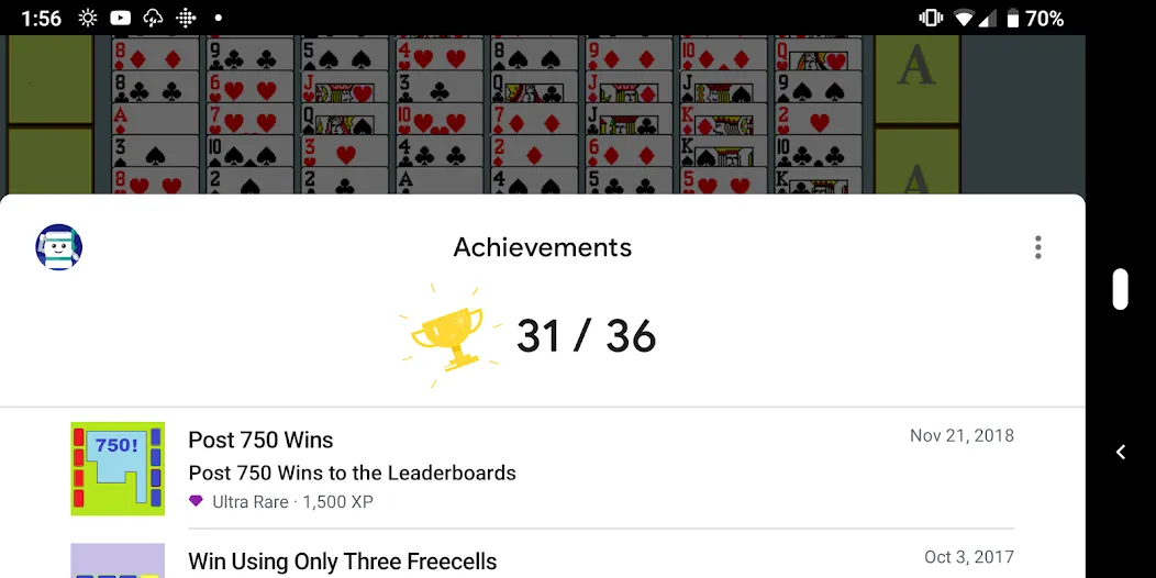 FreeCell with Leaderboards (Фрикел с таблицей лидеров) [МОД: Бесконечные деньги, Монеты и Мега MOD] Screenshot 4