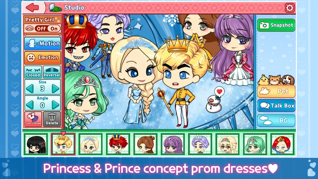My Prettygirl Story : Dress Up (Мой Притигерл Стори) [МОД: Меню, Бесконечные монеты и Открытые уровни] Screenshot 2