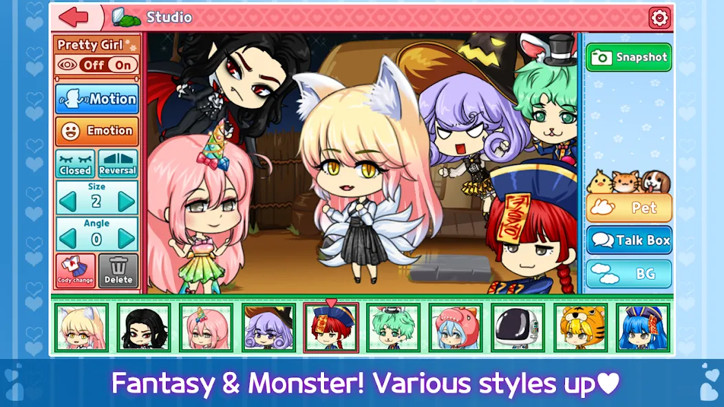 My Prettygirl Story : Dress Up (Мой Притигерл Стори) [МОД: Меню, Бесконечные монеты и Открытые уровни] Screenshot 3