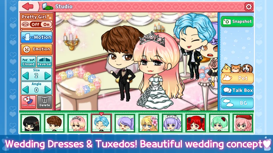 My Prettygirl Story : Dress Up (Мой Притигерл Стори) [МОД: Меню, Бесконечные монеты и Открытые уровни] Screenshot 4