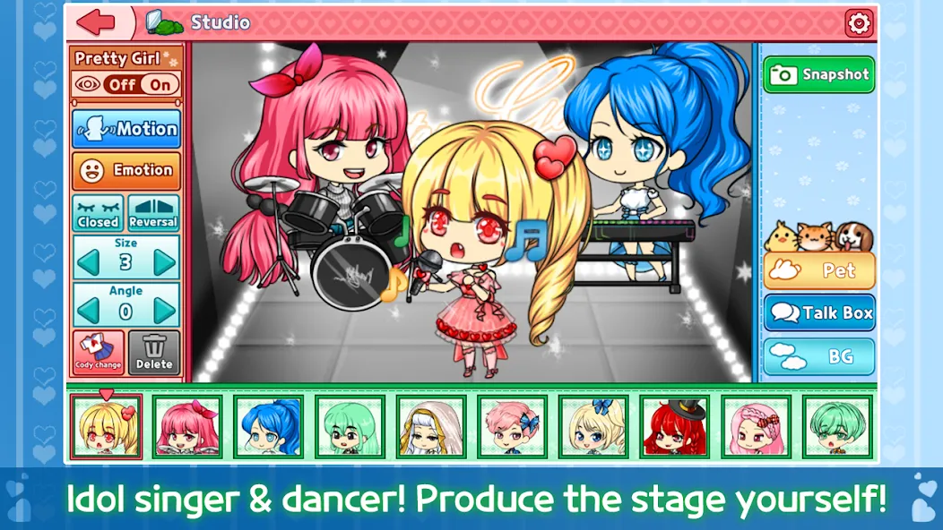 My Prettygirl Story : Dress Up (Мой Притигерл Стори) [МОД: Меню, Бесконечные монеты и Открытые уровни] Screenshot 5