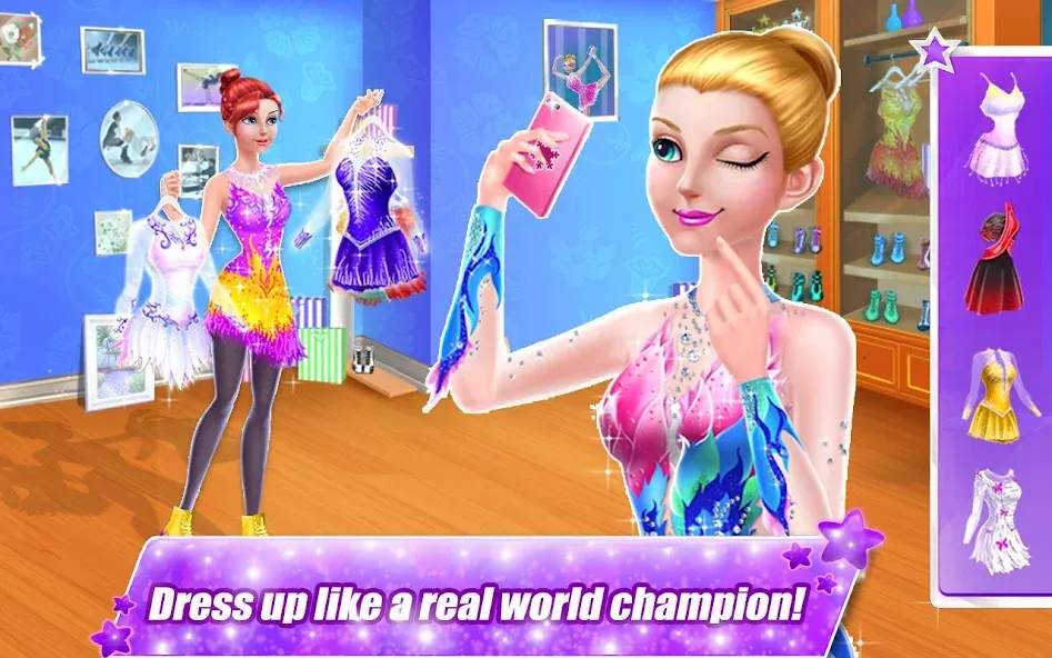 Ice Skating Superstar - Perfec [МОД: Деньги, Монеты и Меню MOD] Screenshot 2