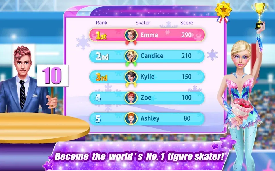 Ice Skating Superstar - Perfec [МОД: Деньги, Монеты и Меню MOD] Screenshot 4