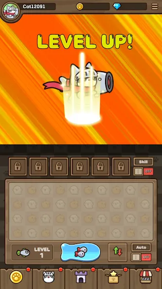 Cat Hero : Idle RPG (Кэт Хиро) [МОД: Много монет, Открытые уровни и Мега MOD] Screenshot 2
