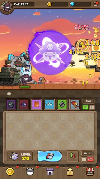 Cat Hero : Idle RPG (Кэт Хиро) [МОД: Много монет, Открытые уровни и Мега MOD] Screenshot 3