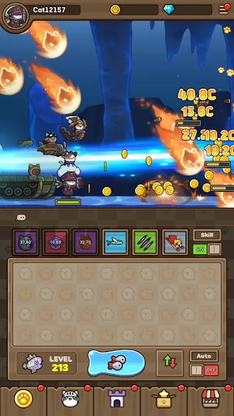 Cat Hero : Idle RPG (Кэт Хиро) [МОД: Много монет, Открытые уровни и Мега MOD] Screenshot 4
