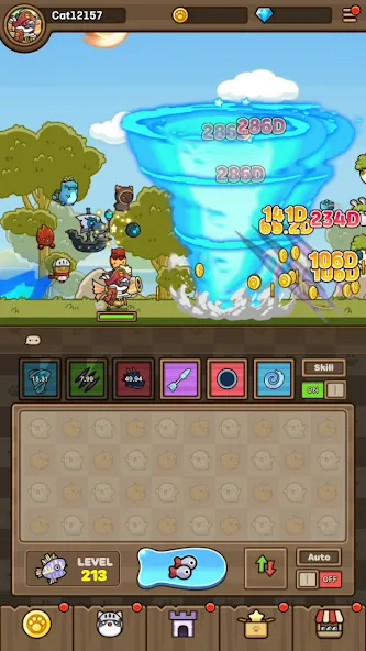 Cat Hero : Idle RPG (Кэт Хиро) [МОД: Много монет, Открытые уровни и Мега MOD] Screenshot 5
