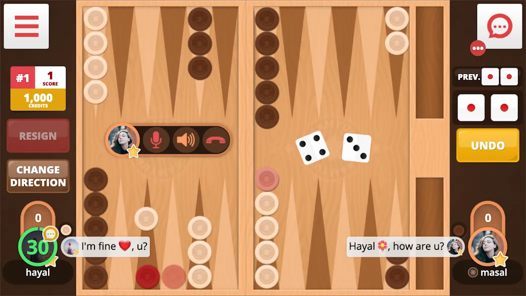 Backgammon Online (Тавла Онлайн) [МОД: Все открыто, Дополнительные деньги и Меню MOD] Screenshot 1