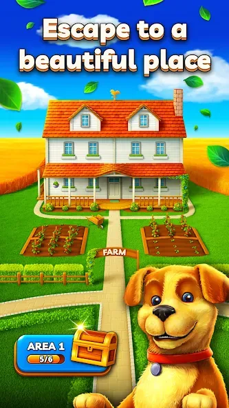 Joey's Farm - Tile Match [МОД: Меню, Бесконечные монеты и Открытые уровни] Screenshot 3