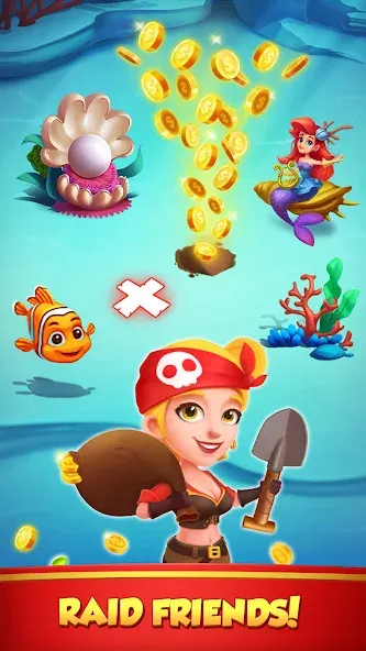 Coin Rush - Pirate GO! (Коин Раш) [МОД: Меню, Бесконечные монеты и Открытые уровни] Screenshot 3