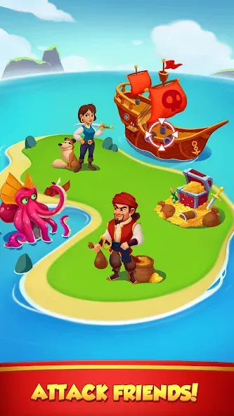 Coin Rush - Pirate GO! (Коин Раш) [МОД: Меню, Бесконечные монеты и Открытые уровни] Screenshot 4