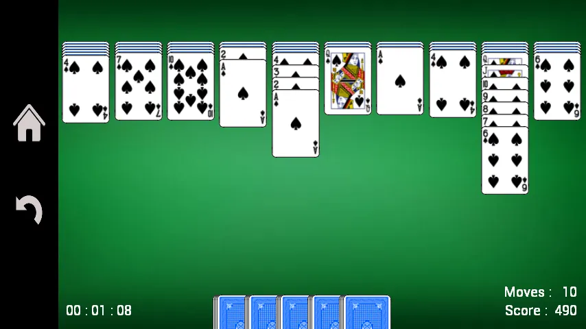 Spider Solitaire [МОД: Меню, Бесконечные монеты и Открытые уровни] Screenshot 1