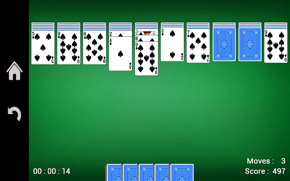 Spider Solitaire [МОД: Меню, Бесконечные монеты и Открытые уровни] Screenshot 3