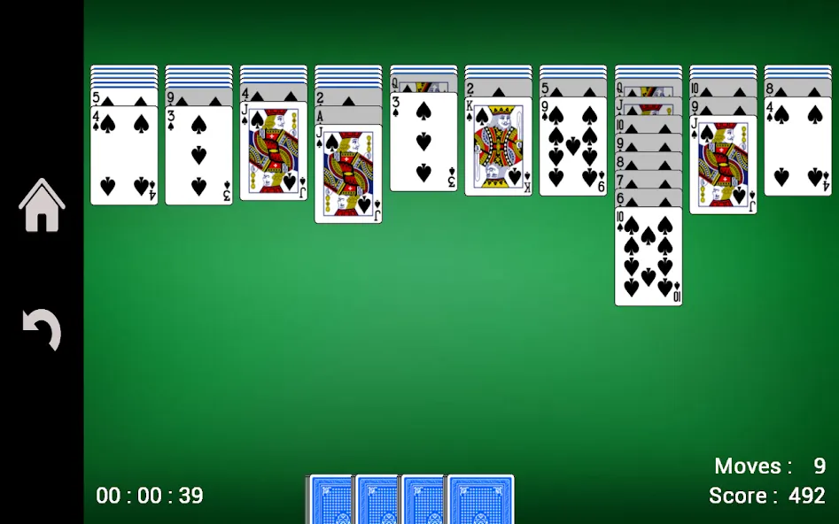 Spider Solitaire [МОД: Меню, Бесконечные монеты и Открытые уровни] Screenshot 4