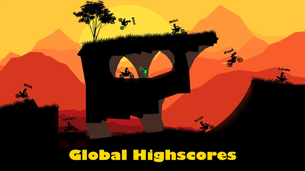 Sunset Bike Racer - Motocross (Сансет Байк Рейсер) [МОД: Деньги, Монеты и Меню MOD] Screenshot 2