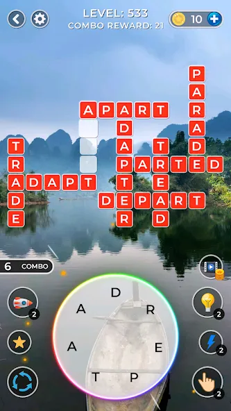 WOW4:Word Connect Offline Word (ВАУ 4) [МОД: Много денег, Монет и Все открыто] Screenshot 4