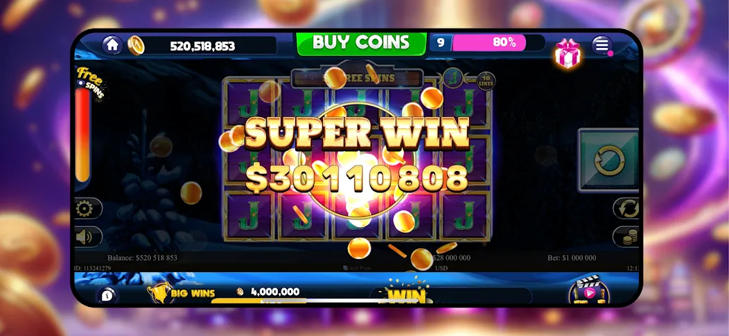 Majestic Slots: Slot Machine [МОД: Много монет, Открытые уровни и Мега MOD] Screenshot 1