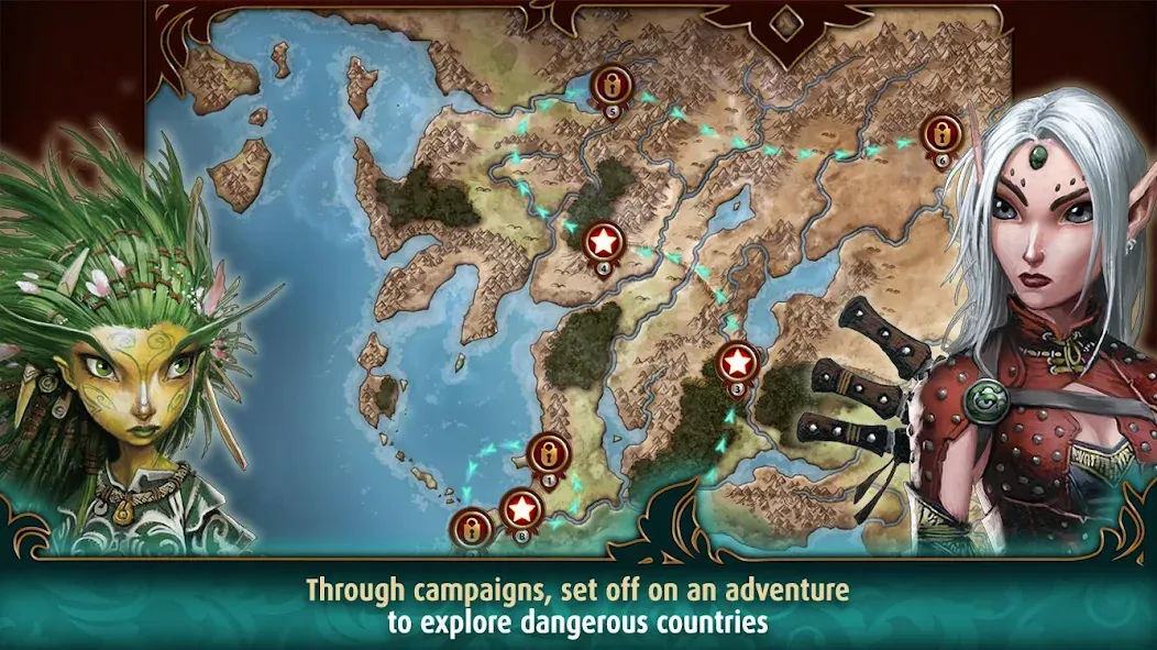 Pathfinder Adventures (Пэсаифиндэр Эдвентурес) [МОД: Меню, Бесконечные монеты и Открытые уровни] Screenshot 3