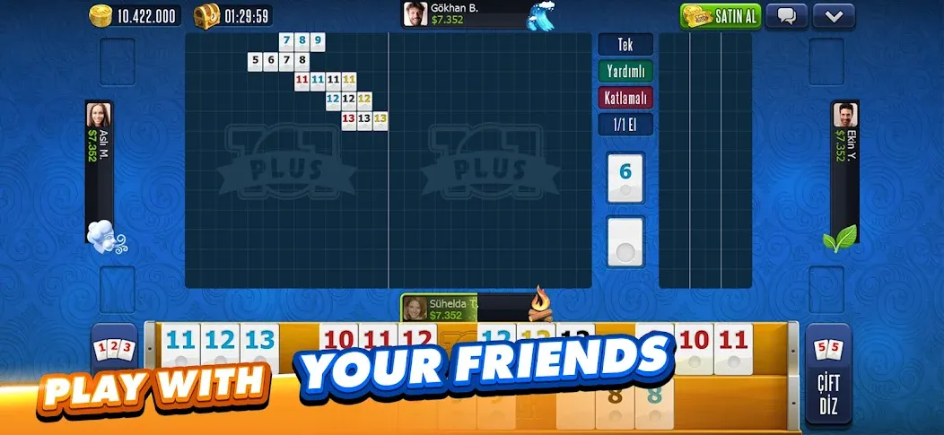 101 Okey Plus Rummy Board Game [МОД: Все открыто, Дополнительные деньги и Меню MOD] Screenshot 4