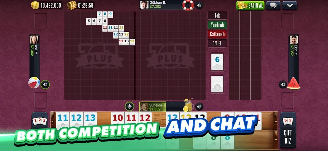 101 Okey Plus Rummy Board Game [МОД: Все открыто, Дополнительные деньги и Меню MOD] Screenshot 5