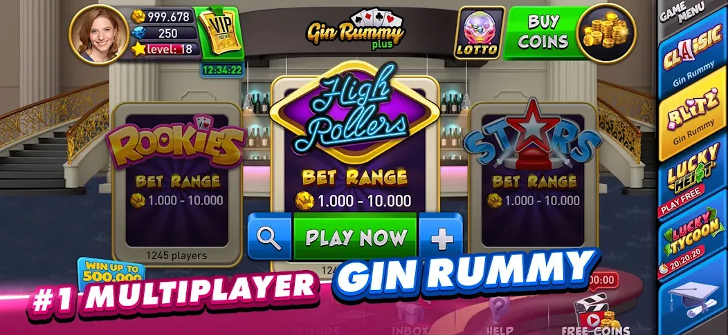Gin Rummy Plus: Fun Card Game (Джин Рамми Плюс) [МОД: Много монет, Открытые уровни и Мега MOD] Screenshot 2