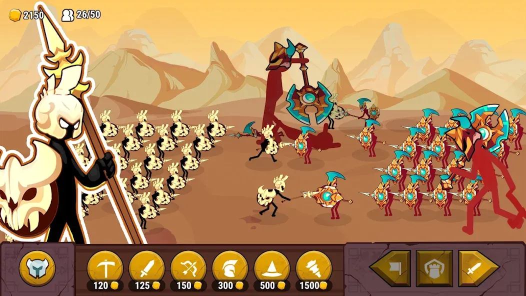 Stick of Thrones (Стикмен война) [МОД: Много монет, Открытые уровни и Мега MOD] Screenshot 4
