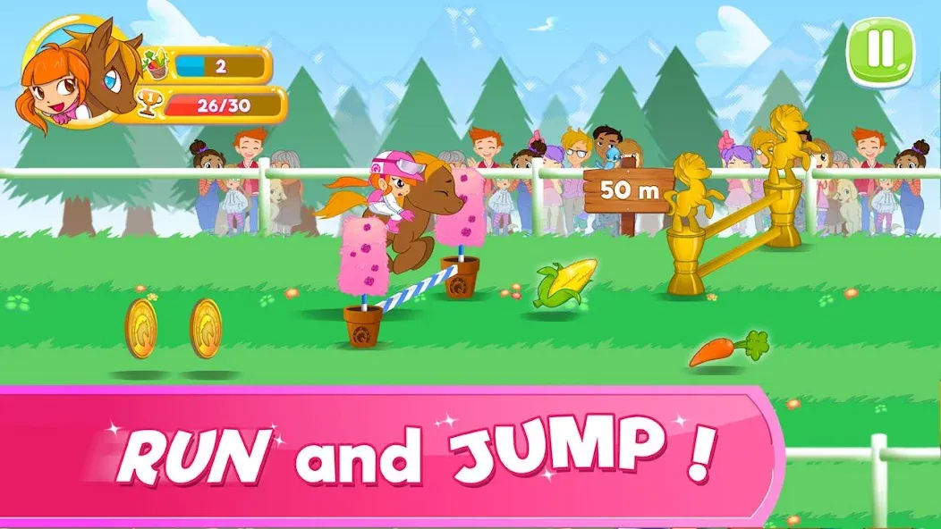 Pony Run : Magic Trails (Пони Ран) [МОД: Меню, Бесконечные монеты и Открытые уровни] Screenshot 1