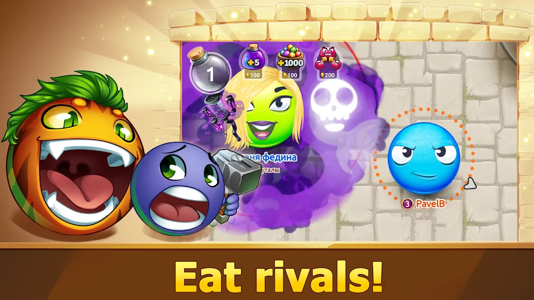 Hungry Battle: Multiplayer PVP [МОД: Деньги, Монеты и Меню MOD] Screenshot 2