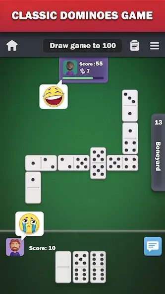 Dominoes online - play Domino! [МОД: Все открыто, Дополнительные деньги и Меню MOD] Screenshot 1