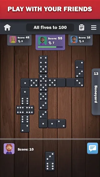 Dominoes online - play Domino! [МОД: Все открыто, Дополнительные деньги и Меню MOD] Screenshot 2