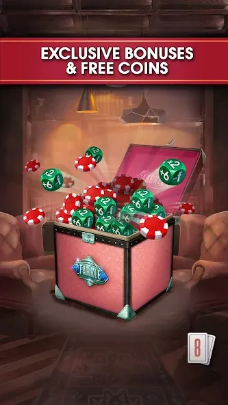 Farkle online 10000 Dice Game [МОД: Меню, Бесконечные монеты и Открытые уровни] Screenshot 4