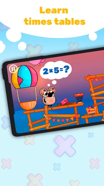 Multiplication Games For Kids. [МОД: Деньги, Монеты и Меню MOD] Screenshot 1